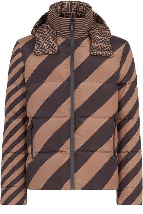 fendi men's down jacket|fendi brown nylon down jacket.